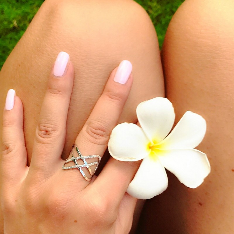 Ženski prstan iz srebra čistine 925 univerzalne velikosti